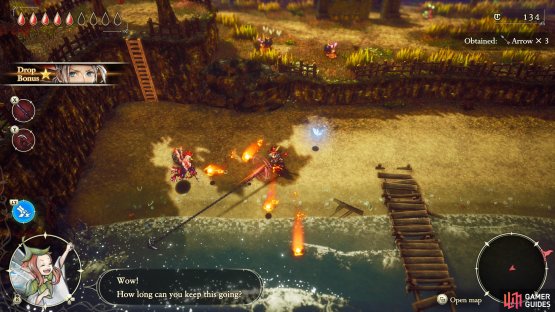 Combat is simple, but satisfying, with over seven weapons to change between.
