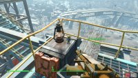 but if you brave the Raiders and fight your way up to the top of the factory’s exterior you can grab the Repair Bobblehead.