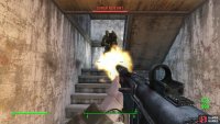 Fight your way up the tower, killing mostly unleveled Super Mutants as you ascend.