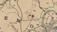 The location of the Thaddeus Waxman card on the map