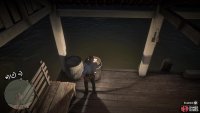 It will be found on the barrel at the end of the dock