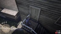 It&rsquo;s at the top of the stairs behind the Trackers Hotel building