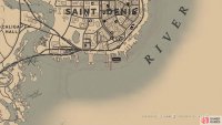 The location of The Showboat card on the map
