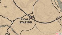 The location of the Stagecoach card on the map