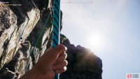 you&rsquo;ll have to climb the rope higher to be able to swing and jump on the higher platform