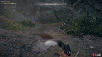 you&rsquo;ll come upon blood as you drop down a ledge