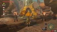 The Goron here won&rsquo;t let you onto the Shrine until you complete the challenge