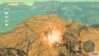 Stick to the cliffs and columns surrounding the lava lake to arrive at this point