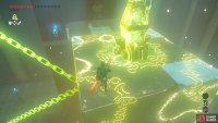 Use stasis to freeze the cube at the top of its ascent