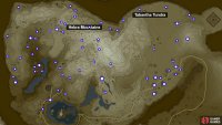 Chillshroom locations at the Hebra Mountains.