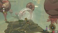 You can push the platforms a little bit using a Korok Leaf.