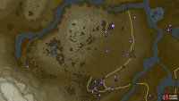 Hyrule Herb locations at Satori Mountain.