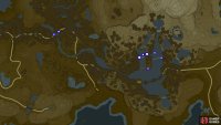 Pink Heron locations around Lake Floria.