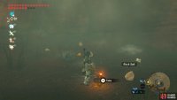 To reach the deposits, you can throw your weapon or shoot Bomb Arrows.