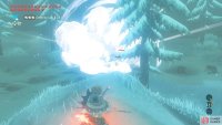 Lure the two melee Bokoblin towards the Ice Chuchu to freeze them.