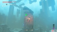 Start by climbing up the tower on the right.