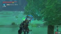 Climb up the thick tree and then glide off and shoot an Ancient Arrow at the Lynel.