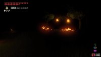 Run over to the two Fire Keese on the right and smack them around a bit.
