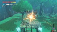 As you climb the ladder, the Bokoblin should notice you. But it has poor reflexes.