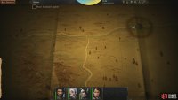 You can move on the world map by clicking the arrows, or by selecting an empty node