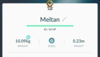 You can only evolve Meltan in Pokémon GO.