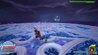 if you see his Keyblade spin like this, he&rsquo;s healing himself.
