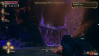 Sneak through the caves to find Berthold on a ledge.