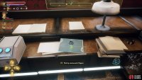 Search Lockwood&rsquo;s desk for some papers.