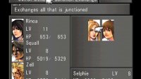 Pick the Exchange Junction command to move all junctioned GFs, magic and abilities between characters