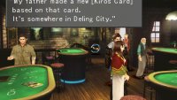 If you lost the MiniMog Card earlier, the Queen of Cards will inform you her father created the Kiros Card