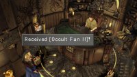 Search a stack of magazines to claim the Occult Fan II magazine