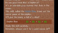 and Zell will learn the Dolphin Blow limit ability