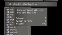 Cards like Bahamut and Giglamesh can be refined into Megalixirs and Holy Wars, respectively.