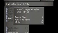 Each Gaea’s Ring refines into a HP Up.