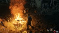 the ultimate reward for this encounter is the Flame Barrel in the fire.