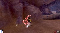 4/7: Go back to Diglett 1, where the path splits in multiple directions. Head up the slope along the middle. As the ground levels off, check immediately to the left. It’s next to a somewhat pointy rock.