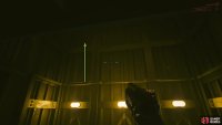 Here, you&rsquo;ll find some yellow lights, crawl under and climb up the ledge.
