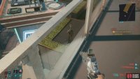 You can drop down directly onto the balcony outside of Hiromi&rsquo;s penthouse, but be wary of patrolling guards.