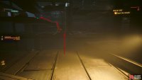 Instead of going up the car, jump across the platforms and go up the beam to the floor above.