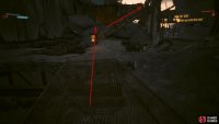 When the elevator stops, follow the path up the dilapidated building.