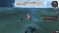 You’ll have quite the tough swim in order to reach the Proof of Courage,