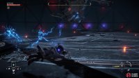 he can also throw shock javelins, which will persist and deal damage if you get too close.