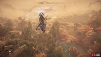 Using the Shieldwing to glide down from heights makes traversal much simpler.