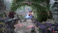 When you near the cordon, you&rsquo;ll have to defeat the machines there - use Shock damage to debilitate the Clawstriders.