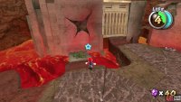 wait for the lava to lower and you&rsquo;ll see the wheel that you need to spin