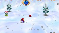 The first coin is found by the tree near the warp