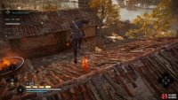 Once you&rsquo;re on the roof of the building, you can take out the third to last guard with an air assassination.