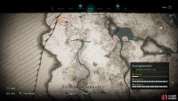 The location of Odin Mine Hideout. You&rsquo;ll need to approach from the east, as shown here, to find the entrance.