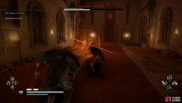 When Gozlin initiates a chain attack, you&rsquo;ll need to parry, block, or dodge them to avoid being hit multiple times.