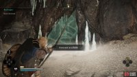 You&rsquo;ll need to break the ice barrier to gain access to the cave. 